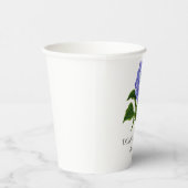Summer Floral Hydrangea Wedding Paper Cups Pappbecher (Rechts)