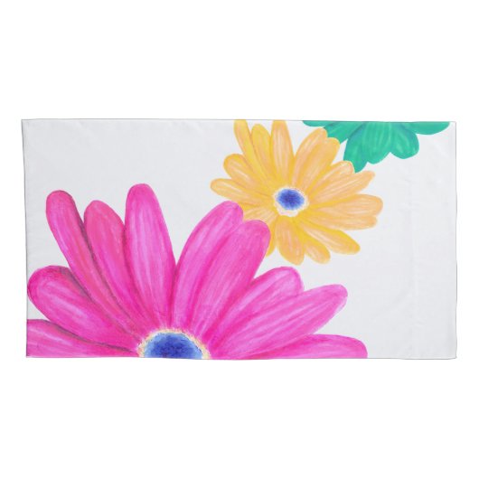 Summer Floral Kissenbezug (Rückseite-Rechts)