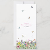 Summer Floral Menu (Rückseite)