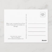 Summer Floral Save the Date Postkarte (Rückseite)