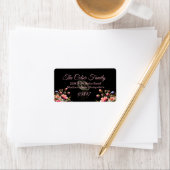 Summer Floral Wedding Design Address Adressaufkleber (Insitu)