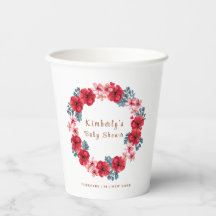 Summer Floral Wreath Baby Dusche