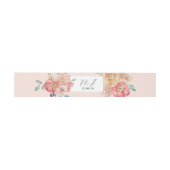 Summer Florals Wedding Cutlery Band Wasserfarbe (Flach)