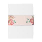 Summer Florals Wedding Cutlery Band Wasserfarbe (Rückseitenbeispiel)