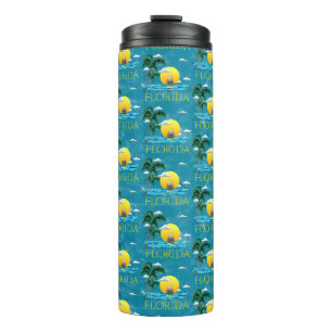Summer Florida Sailboat Sunset Beach Coastal Thermosbecher