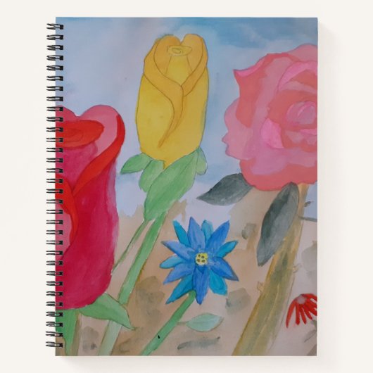 Summer Flower Garden SpiralNotebook Notizblock (Vorderseite)