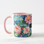 Summer Flowers Tropical Pretty Floral Pattern Tasse (Links)