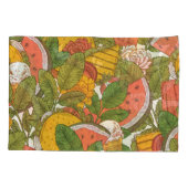 Summer Food Vintag Illustration Muster Kissenbezug (Rückseite)