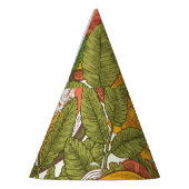 Summer Food Vintag Illustration Muster Partyhütchen (Links)