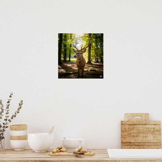 Summer Forest Dear Poster (Küche)