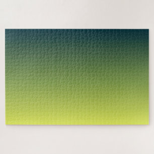 Summer Forest, Subtle Green Gradient Minimal Fresh Puzzle