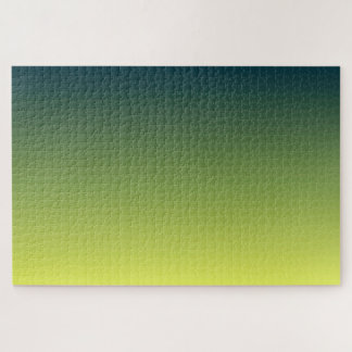 Summer Forest, Subtle Green Gradient Minimal Fresh Puzzle