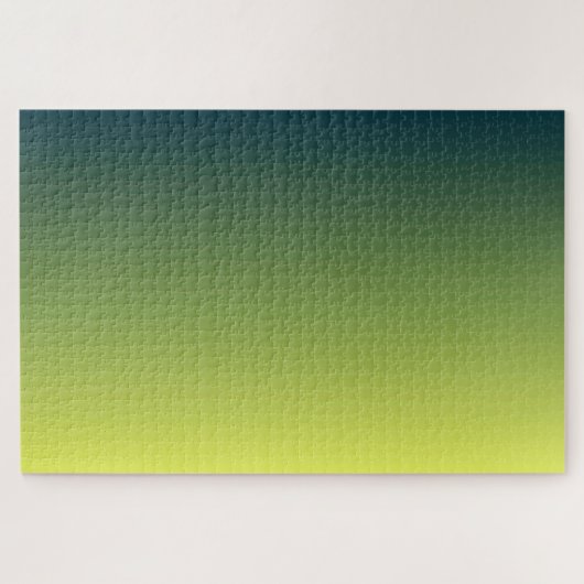 Summer Forest, Subtle Green Gradient Minimal Fresh Puzzle (Horizontal)