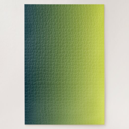 Summer Forest, Subtle Green Gradient Minimal Fresh Puzzle (Vertikal)