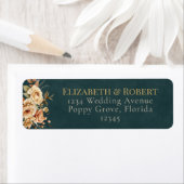 Summer Forest Witch Teal Address Label (Insitu)