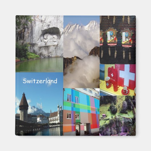Summer Foto Collage of Switzerland Magnet (Vorne)