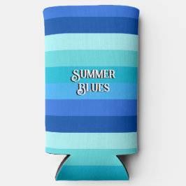 Summer Fresh Blue Strip Selters Dosenkühler