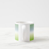 Summer Fresh Gradient Cool Blue Green Ombre Espressotasse (Rückseite)