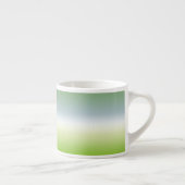 Summer Fresh Gradient Cool Blue Green Ombre Espressotasse (Rechts)