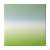 Summer Fresh Gradient Cool Blue Green Ombre Fliese (Vorderseite)