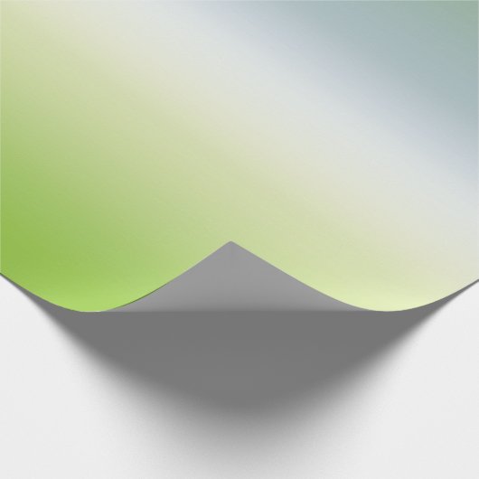 Summer Fresh Gradient Cool Blue Green Ombre Geschenkpapier (Ecke)