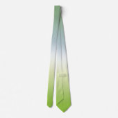 Summer Fresh Gradient Cool Blue Green Ombre Krawatte (Rückseite)