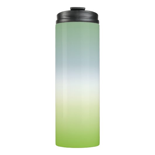 Summer Fresh Gradient Cool Blue Green Ombre Thermosbecher (Vorderseite)
