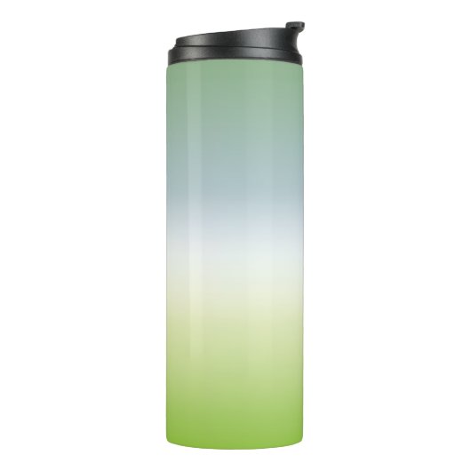 Summer Fresh Gradient Cool Blue Green Ombre Thermosbecher (Nach links gedreht)