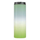 Summer Fresh Gradient Cool Blue Green Ombre Thermosbecher (Rückseite)