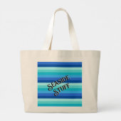Summer Fresh Ocean Shades gestreift Jumbo Stoffbeutel (Rückseite)