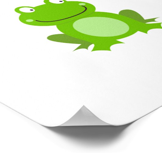 SUMMER Frog Design - Niedliche Frösche für Kinder Poster (Ecke)