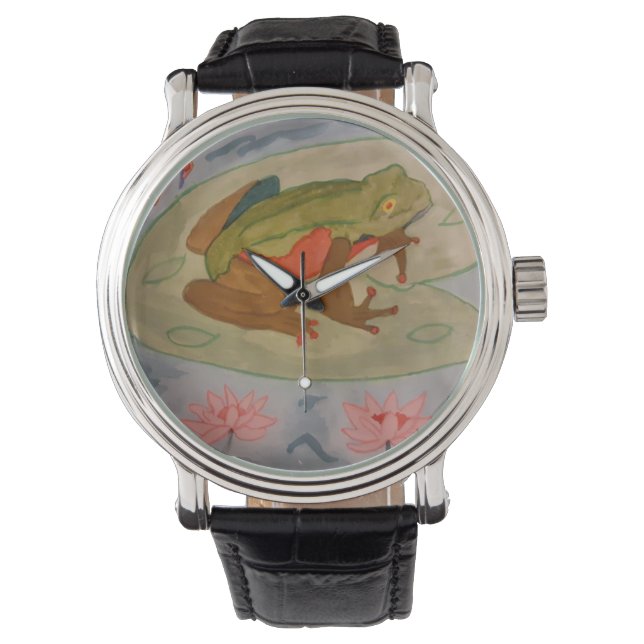 Summer Frosch Pond Armbanduhr (Vorderseite)