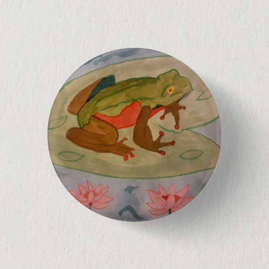 Summer Frosch Pond Button (Vorderseite)