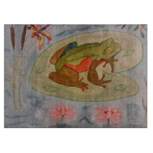 Summer Frosch Pond Schneidebrett (Vorderseite)