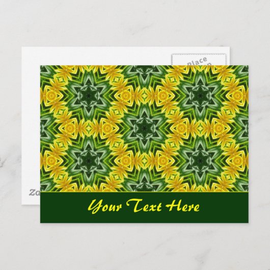 Summer Frost Template Postkarte (Vorne/Hinten)