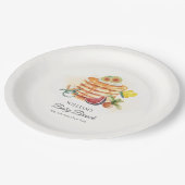 Summer Fruchtpancake Schnuller Brunch Babydusche Pappteller (Schrägansicht)