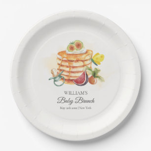 Summer Fruchtpancake Schnuller Brunch Babydusche Pappteller