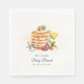 Summer Fruchtpancake Schnuller Brunch Babydusche Serviette (Vorderseite)