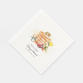 Summer Fruchtpancake Schnuller Brunch Babydusche Serviette (Ecke)