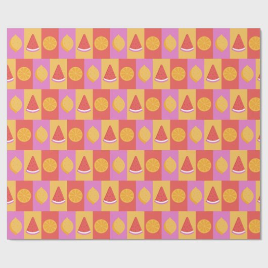 Summer Fruchtwrapping Paper Geschenkpapier (Flach)