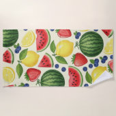 Summer Fruit Beach Towel - Watermelon & Assorted Strandtuch (Vorderseite)