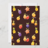 Summer Fruit Birthday Einladung (Rückseite)