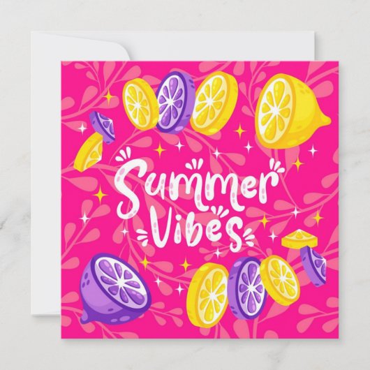 Summer Fruit Citrus Greeting Card (Vorderseite)