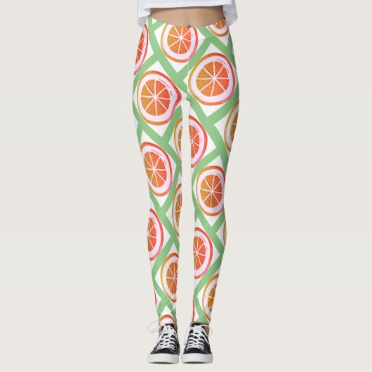 Summer Fruit Design Leggings (Vorderseite)