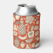 Summer Fruit Doodle Vintag Dosenkühler (Kanne Vorderseite)