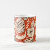 Summer Fruit Doodle Vintag Kaffeetasse (Mittel)