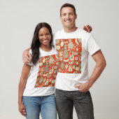 Summer Fruit Doodle Vintag T-Shirt (Unisex)