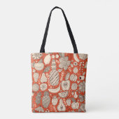 Summer Fruit Doodle Vintag Tasche (Rückseite)