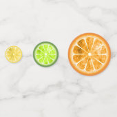 Summer Fruit Lemon, Limon, Orange ID537 Konfetti (Vorderseiten)