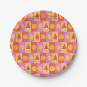 Summer Fruit Paper Plate Pappteller